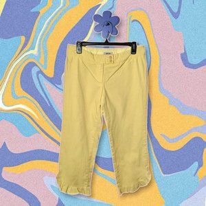 Moschino Cheap & Chic Lemon Yellow Capri Pants 30”